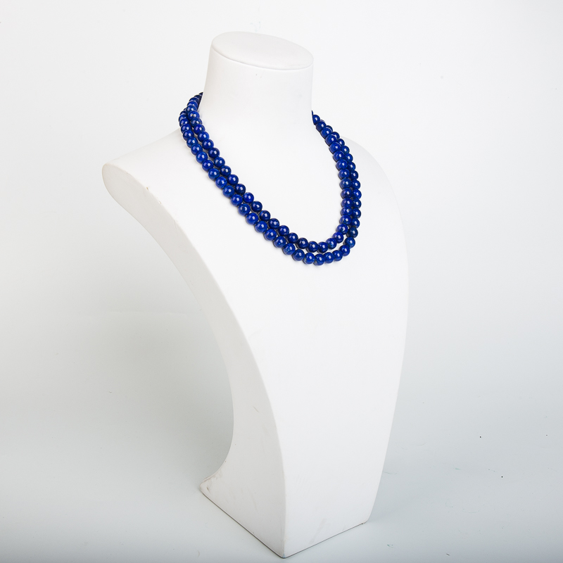 7.0mm天然阿富汗紫蓝色青金石佛珠-红掌柜