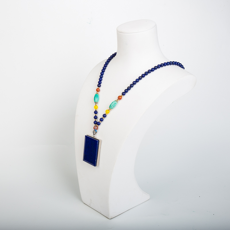 阿富汗紫蓝色青金石项链-红掌柜