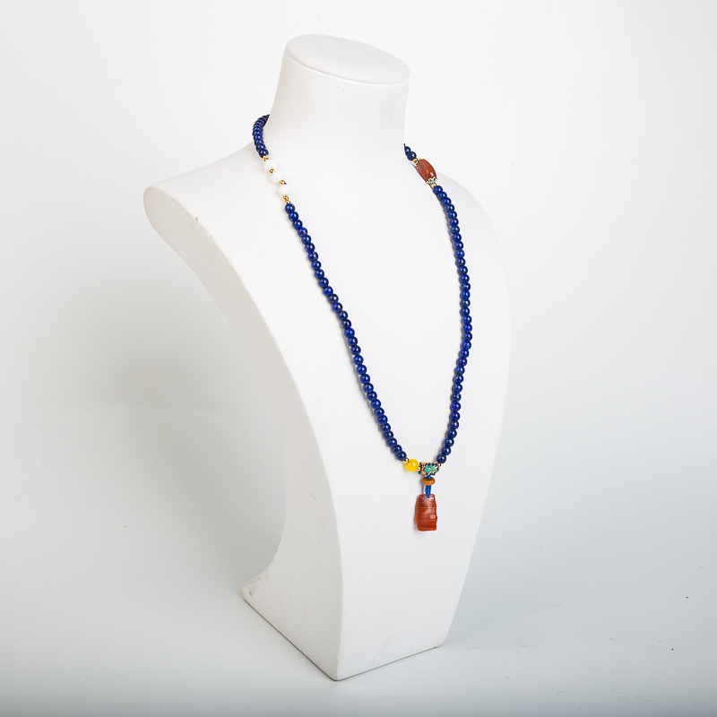 5.0mm天然阿富汗青金石多圈手串-红掌柜