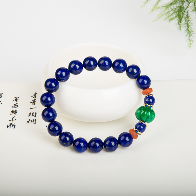 青金石单圈手串-红掌柜