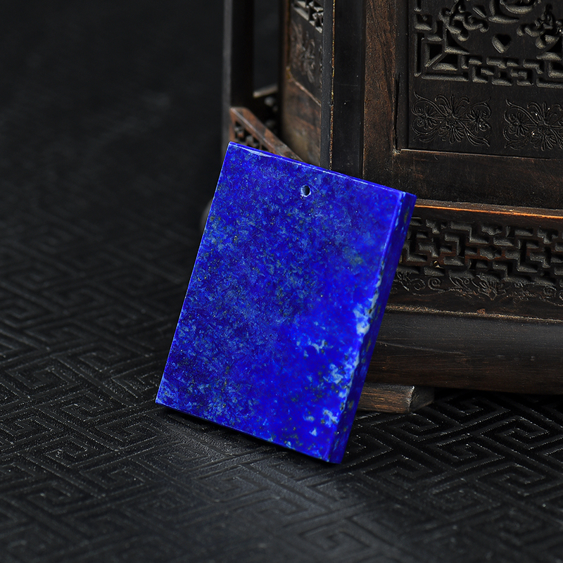 阿富汗青金石无事牌吊坠-红掌柜