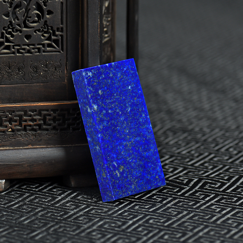 天然青金石无事牌吊坠-红掌柜