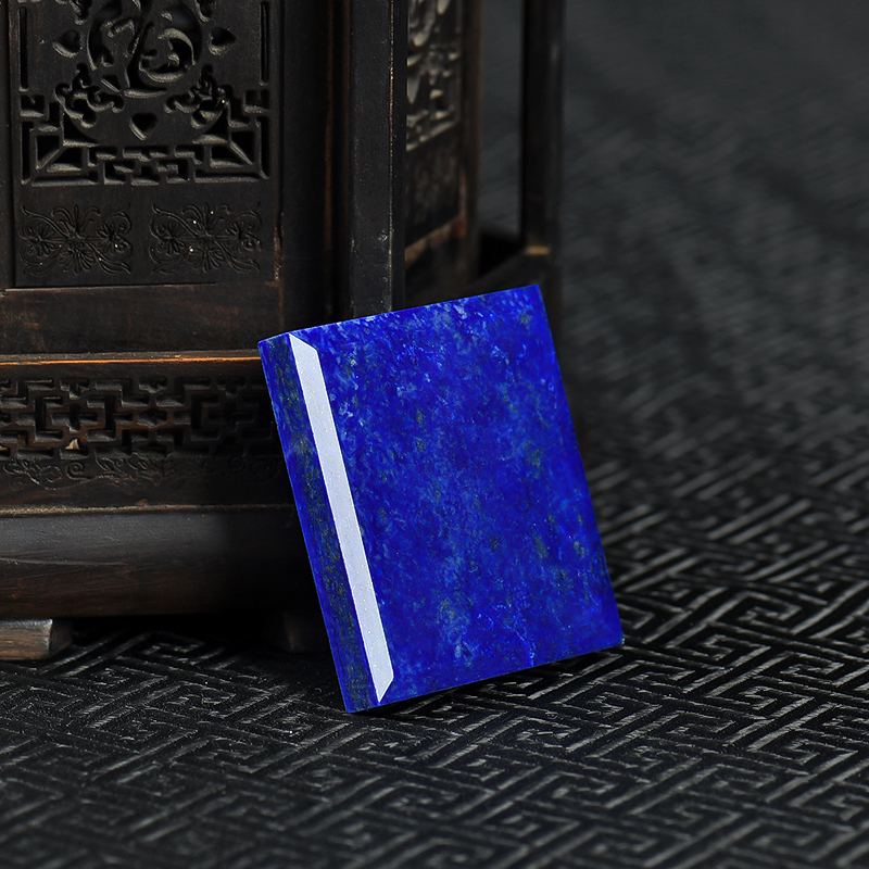 天然青金石无事牌吊坠-红掌柜