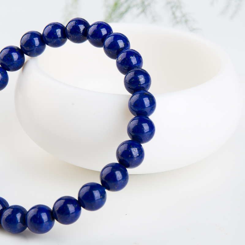 深蓝色青金石单圈手串-红掌柜