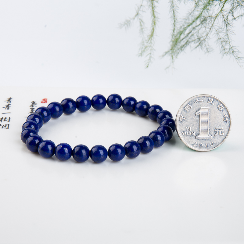 深蓝色青金石手串-红掌柜