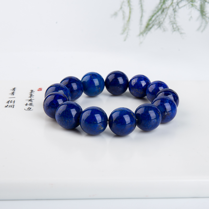 阿富汗天然青金石单圈手串-红掌柜