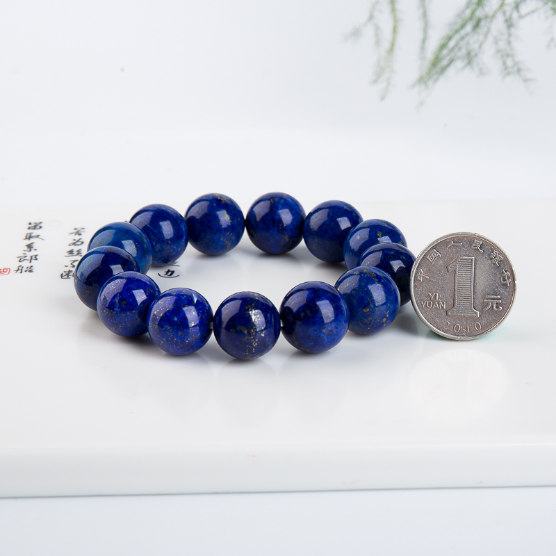 深蓝色青金石手串-红掌柜