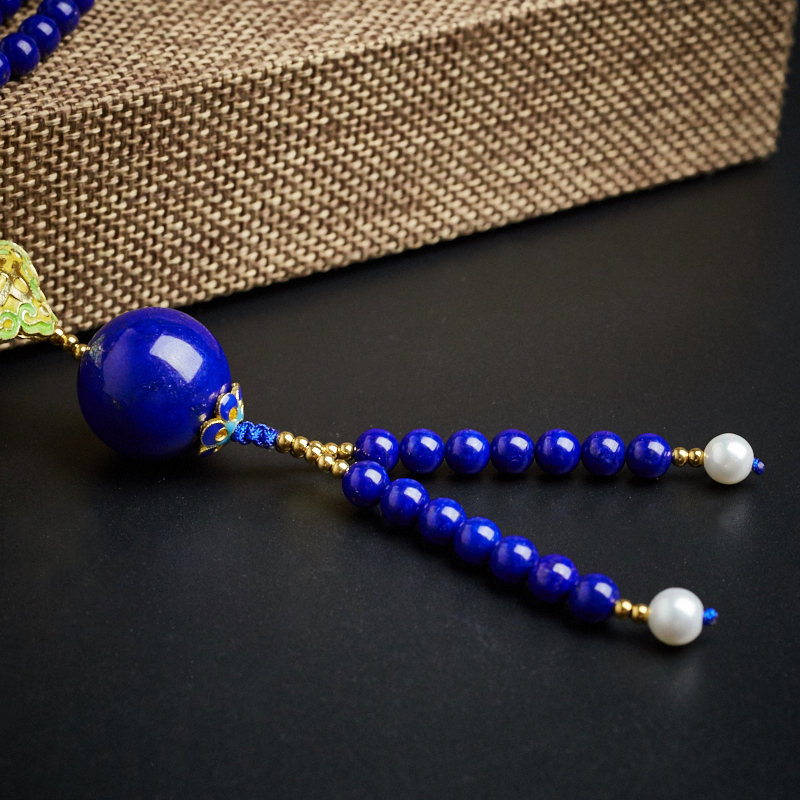 阿富汗天然青金石项链 - 红掌柜