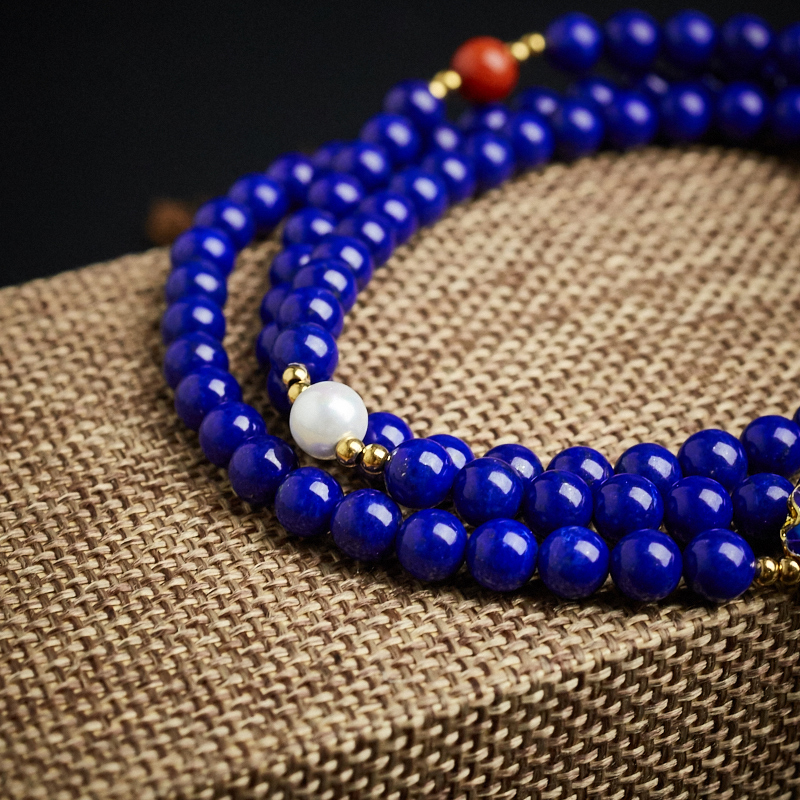 天然青金石项链 - 红掌柜