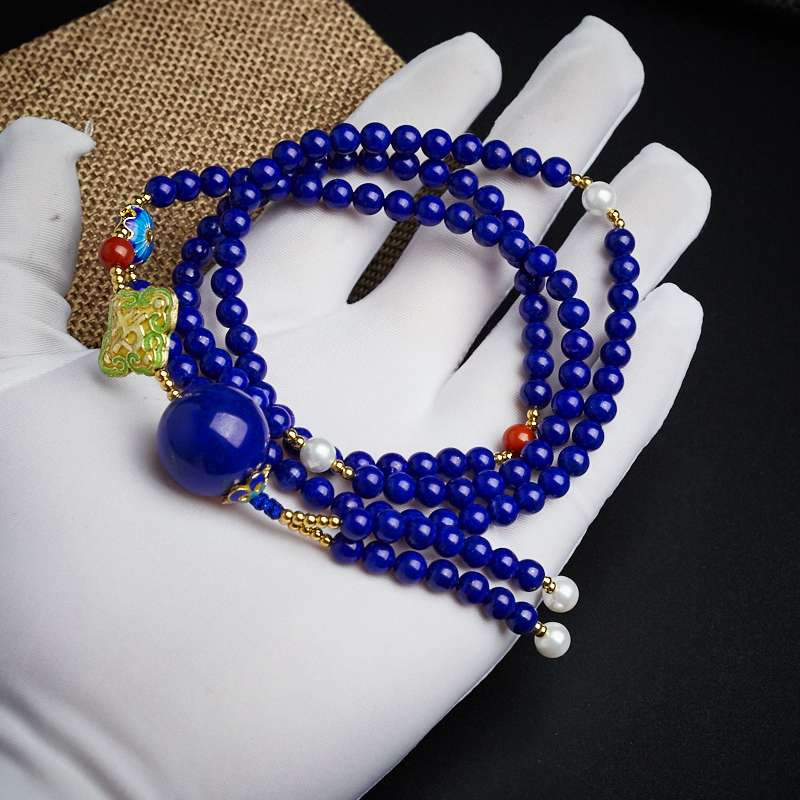 青金石项链 - 红掌柜