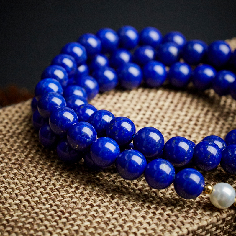 阿富汗青金石三圈手链 - 红掌柜