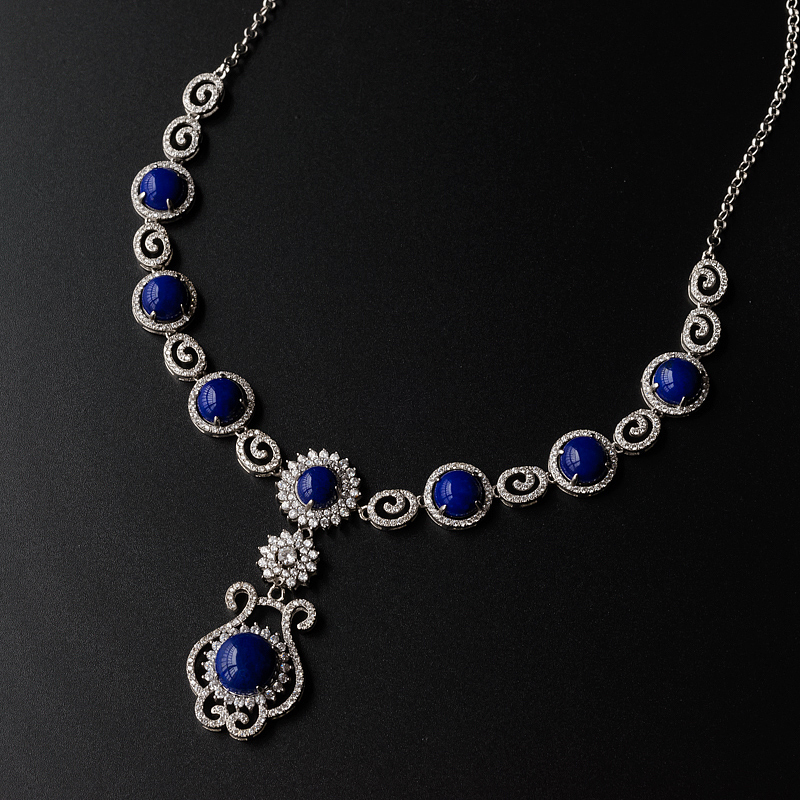 天然青金石项链-红掌柜