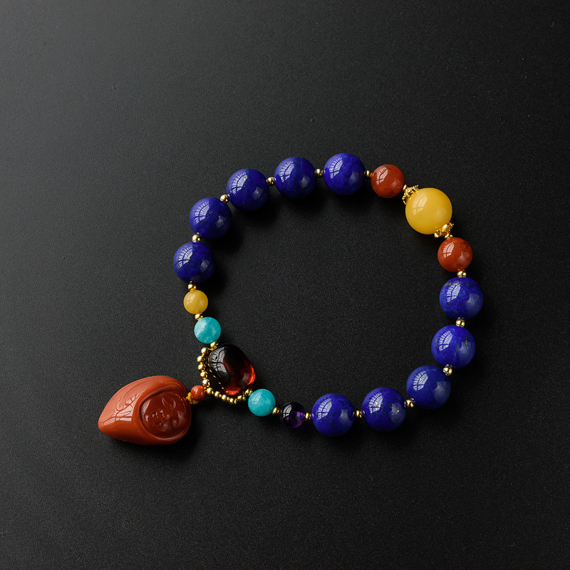 9.5mm青金石手串-红掌柜