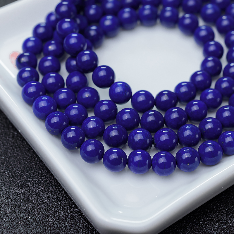 阿富汗青金石级青金石珠链-红掌柜