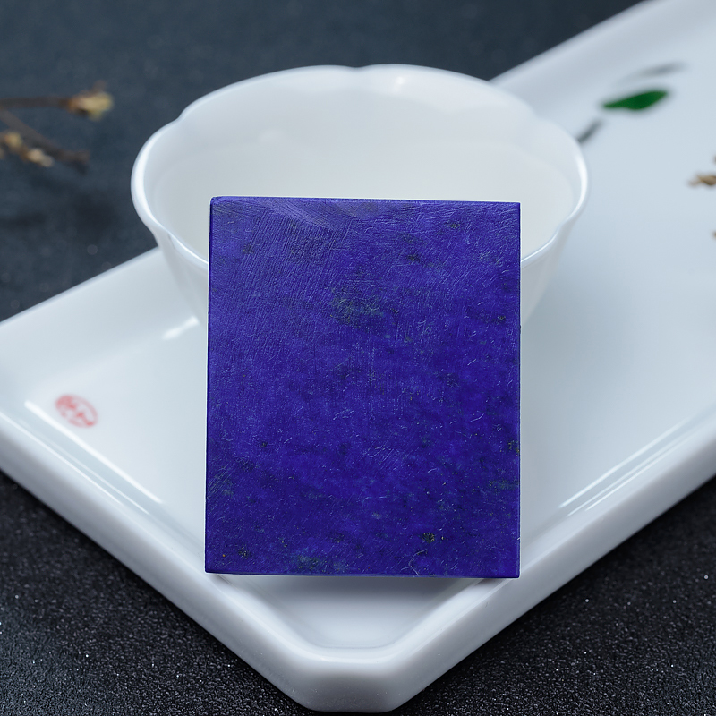 深蓝色青金石西方三圣牌-红掌柜