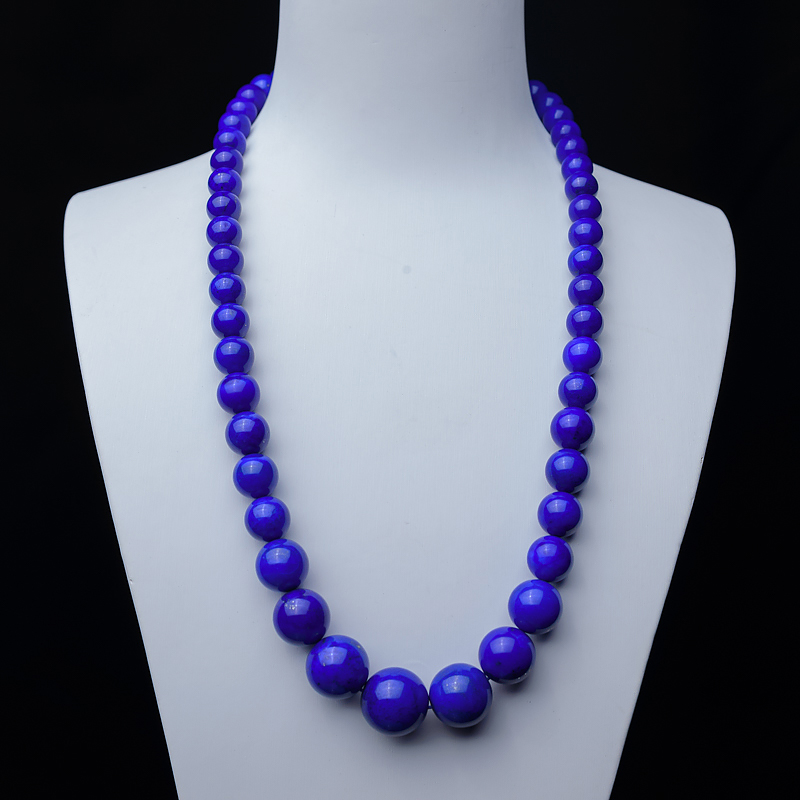 天蓝色青金石塔链-红掌柜