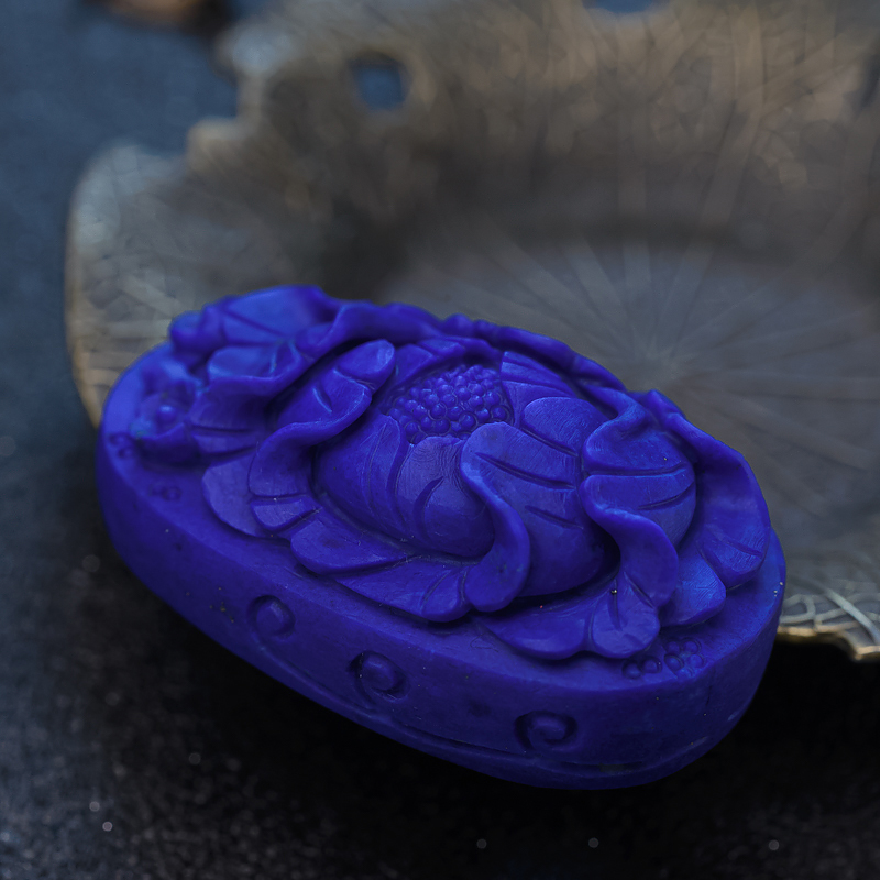 青金石牡丹花-红掌柜