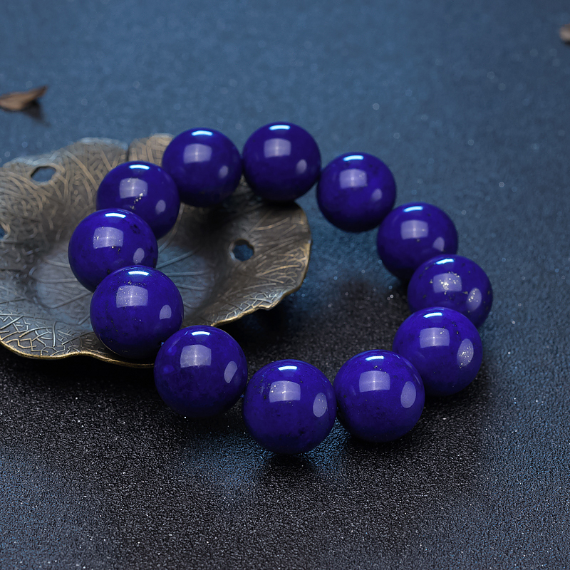 紫蓝色青金石单圈手串-红掌柜