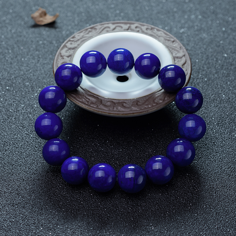 深蓝色青金石手串-红掌柜