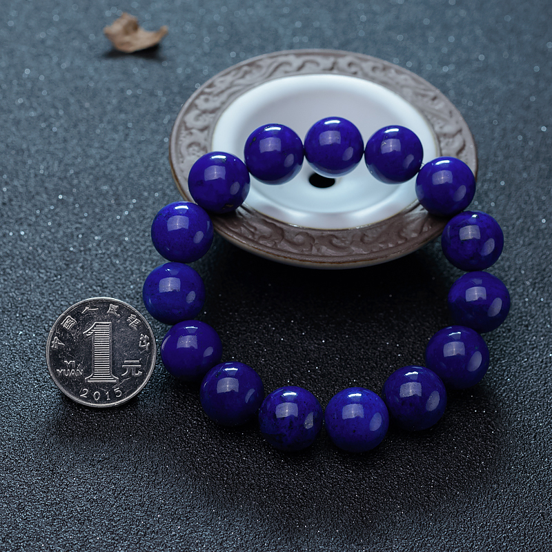 阿富汗天然青金石手串-红掌柜