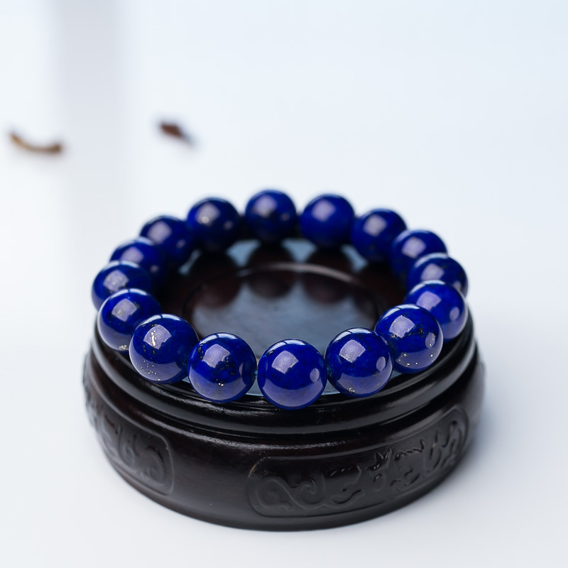 深蓝色青金石手串-红掌柜