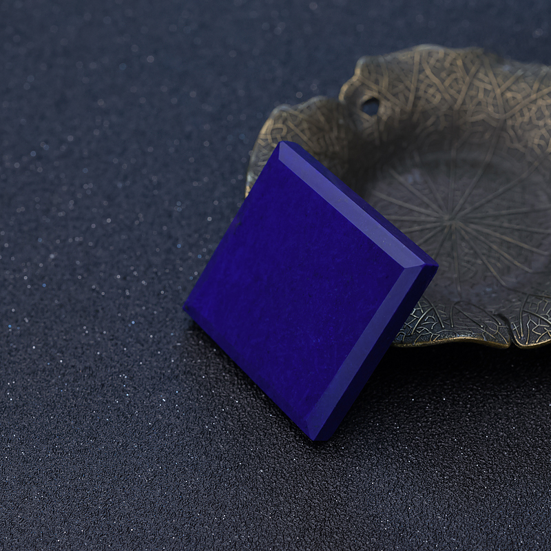 深蓝色青金石无事牌吊坠-红掌柜