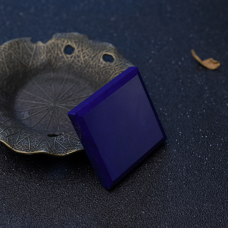 天然阿富汗青金石无事牌吊坠-红掌柜