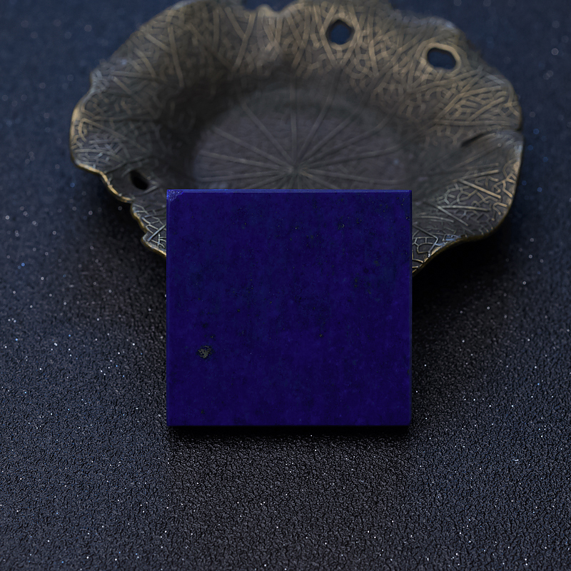 天然阿富汗深蓝色青金石吊坠-红掌柜