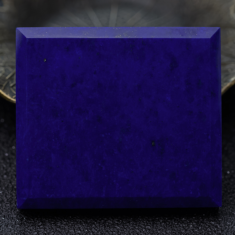 天然深蓝色青金石无事牌吊坠-红掌柜