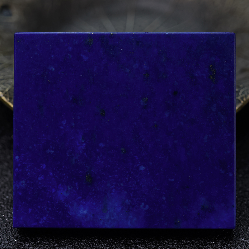 阿富汗深蓝色青金石无事牌吊坠-红掌柜