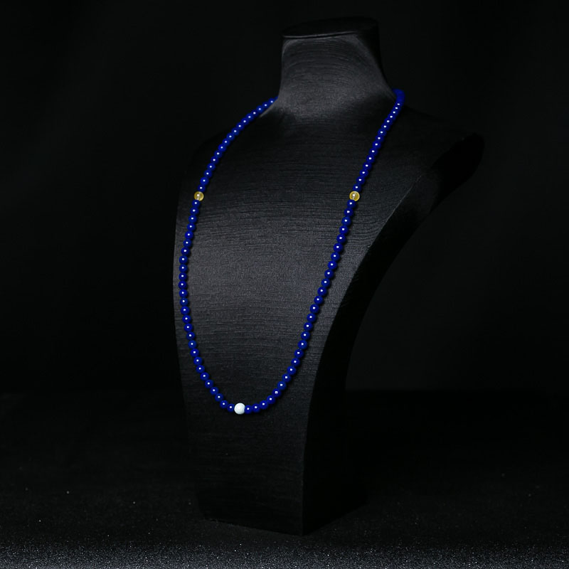 深蓝色青金石108佛珠-红掌柜