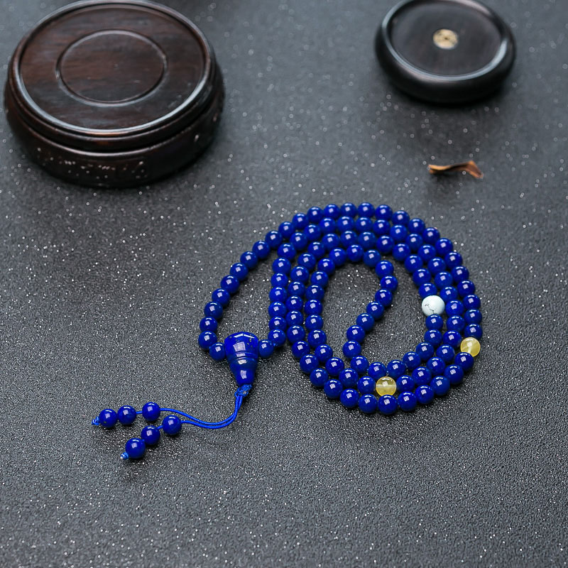 6mm青金石108佛珠-红掌柜