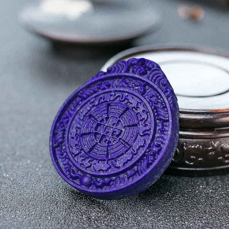 青金石九宫牌吊坠-红掌柜