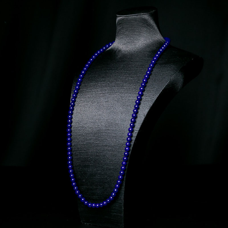 天然深蓝色青金石108佛珠-红掌柜