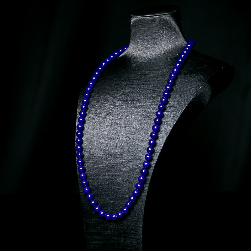 天然深蓝色青金石108佛珠-红掌柜