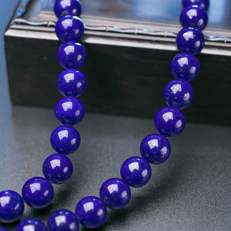 深蓝色青金石108佛珠-红掌柜