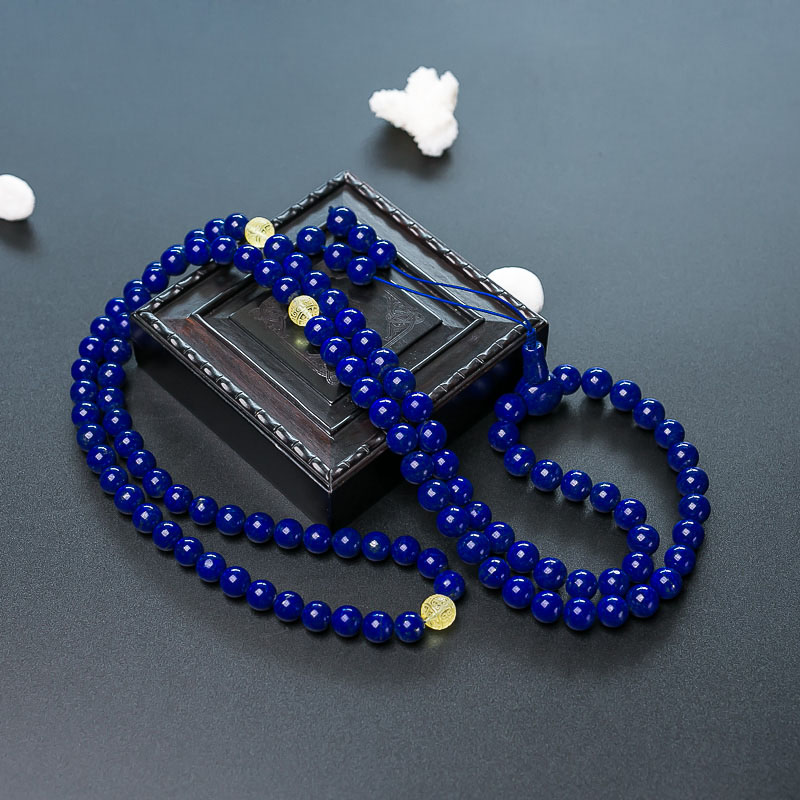 青金石108佛珠-红掌柜