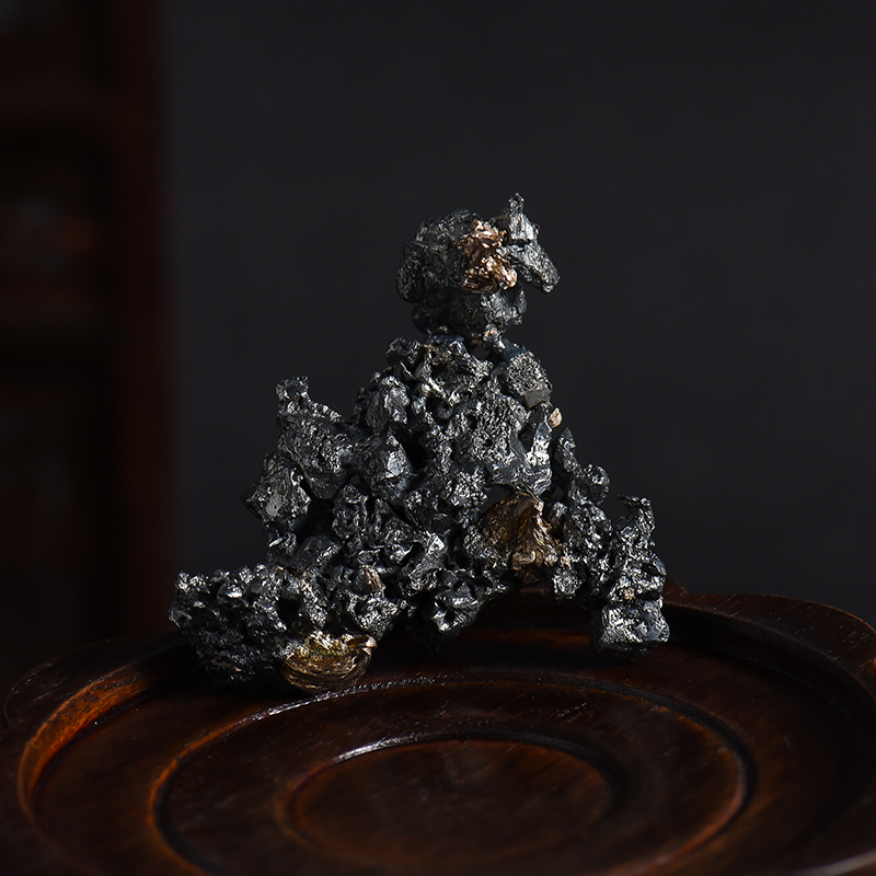 自然银矿摆件 - 红掌柜