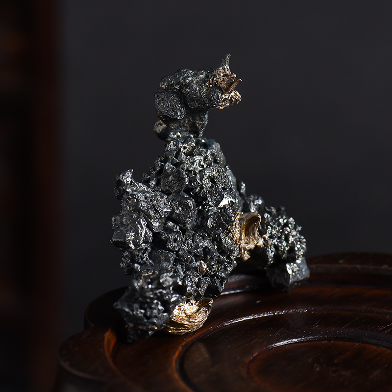 自然银矿摆件 - 红掌柜
