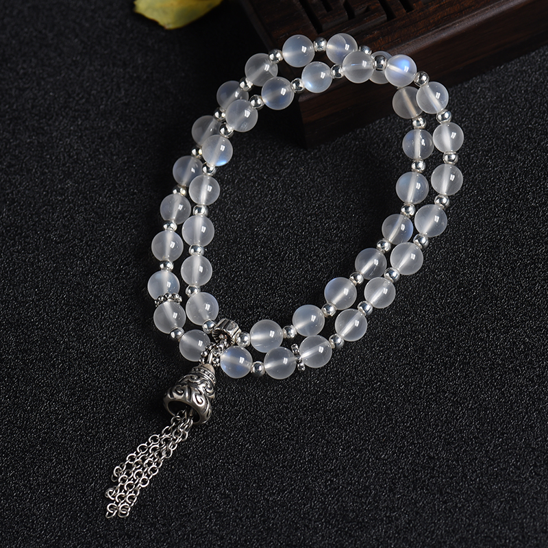 月光石双圈手串-红掌柜