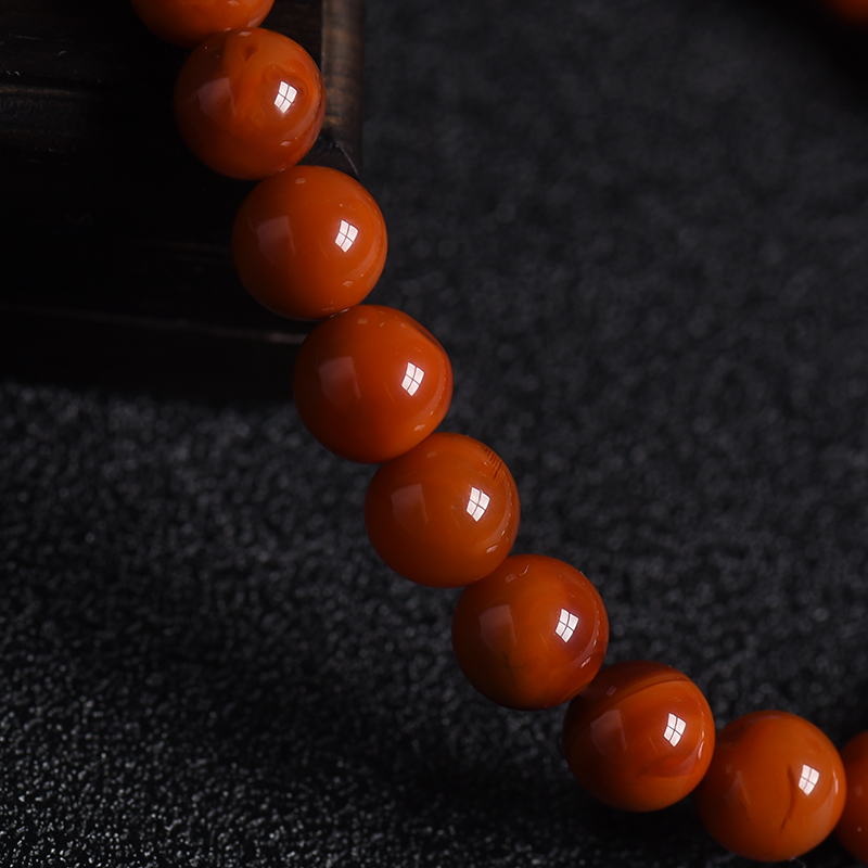 南红圆珠手串 - 红掌柜