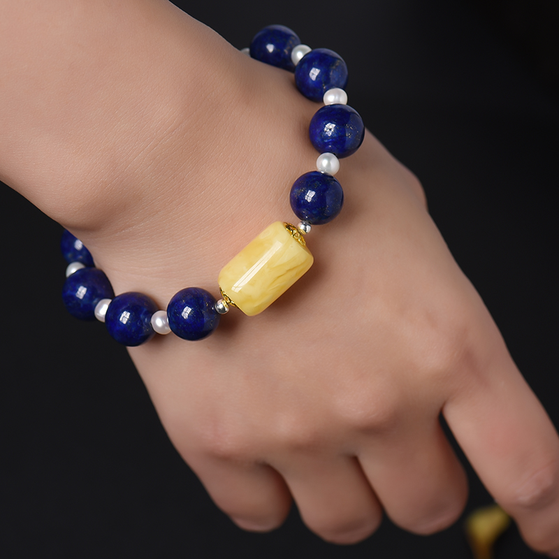 天然青金手串-红掌柜