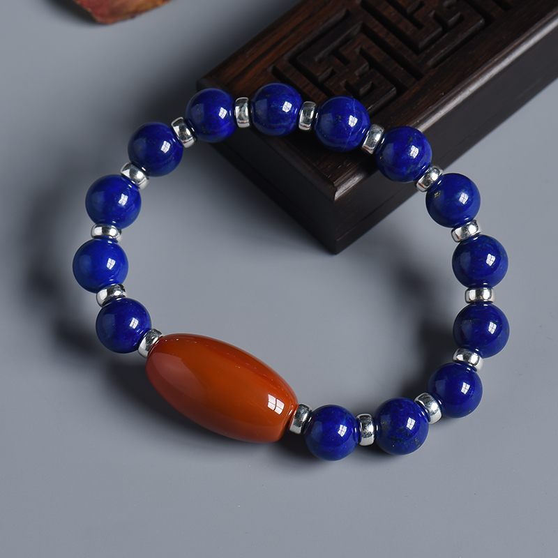 青金单圈手串-红掌柜