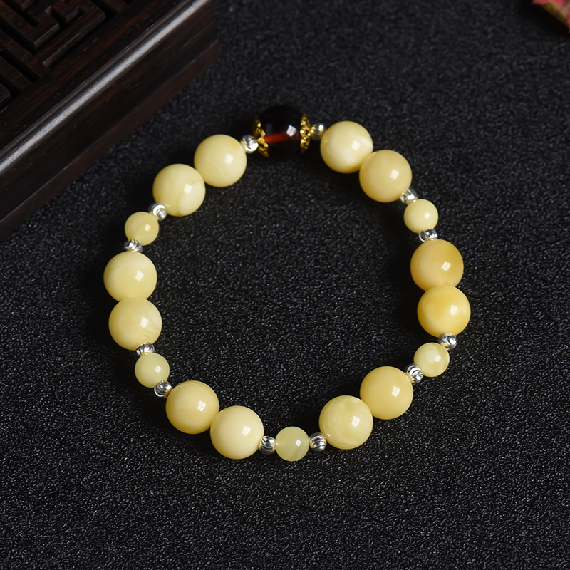 蜜蜡单圈手串 - 红掌柜