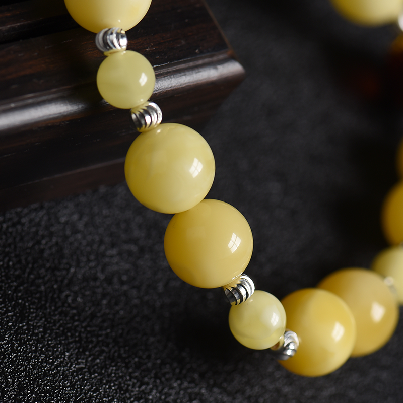 天然蜜蜡手串 - 红掌柜