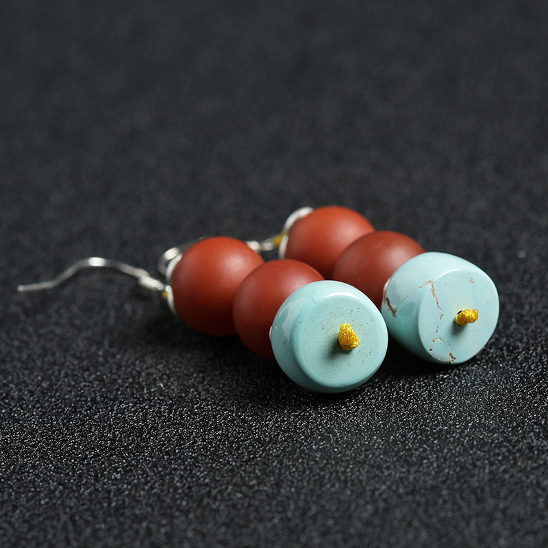 保山南红耳坠 - 红掌柜