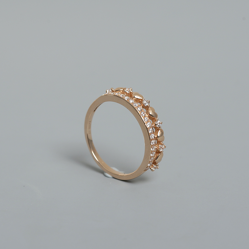 18K金锆石戒指-红掌柜