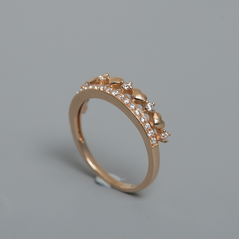 18K金锆石戒指-红掌柜