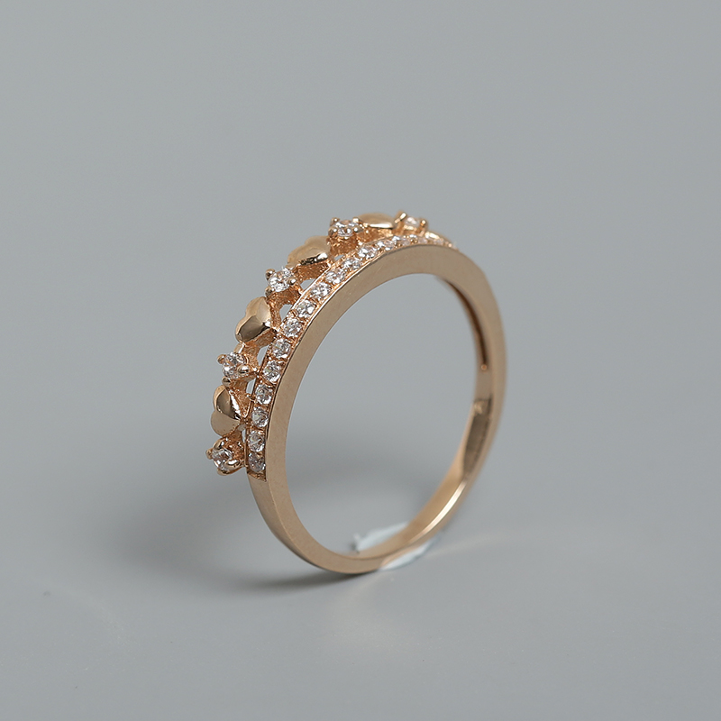 18K金锆石戒指-红掌柜