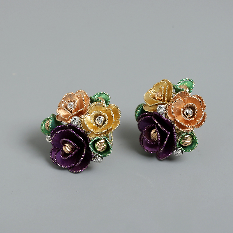 天然金耳钉 - 红掌柜